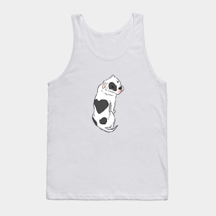 Pitbull with Heart Spot, Pitbull Love Tank Top